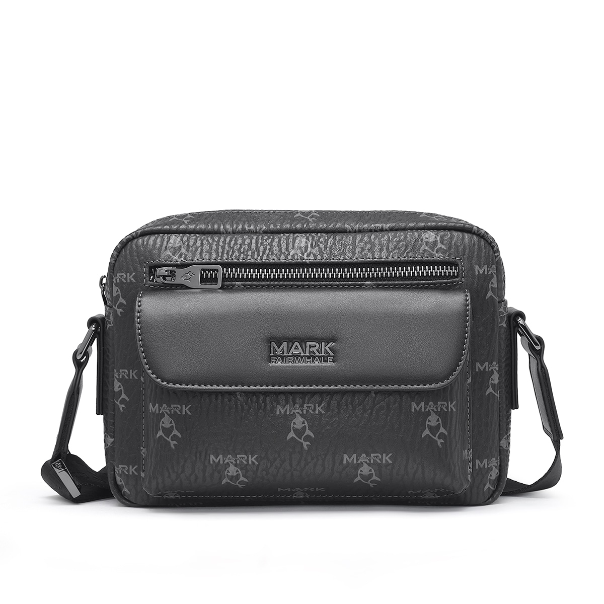 马克华菲/FAIRWHALE FAIRWHALE Shark Print Crossbody Bag