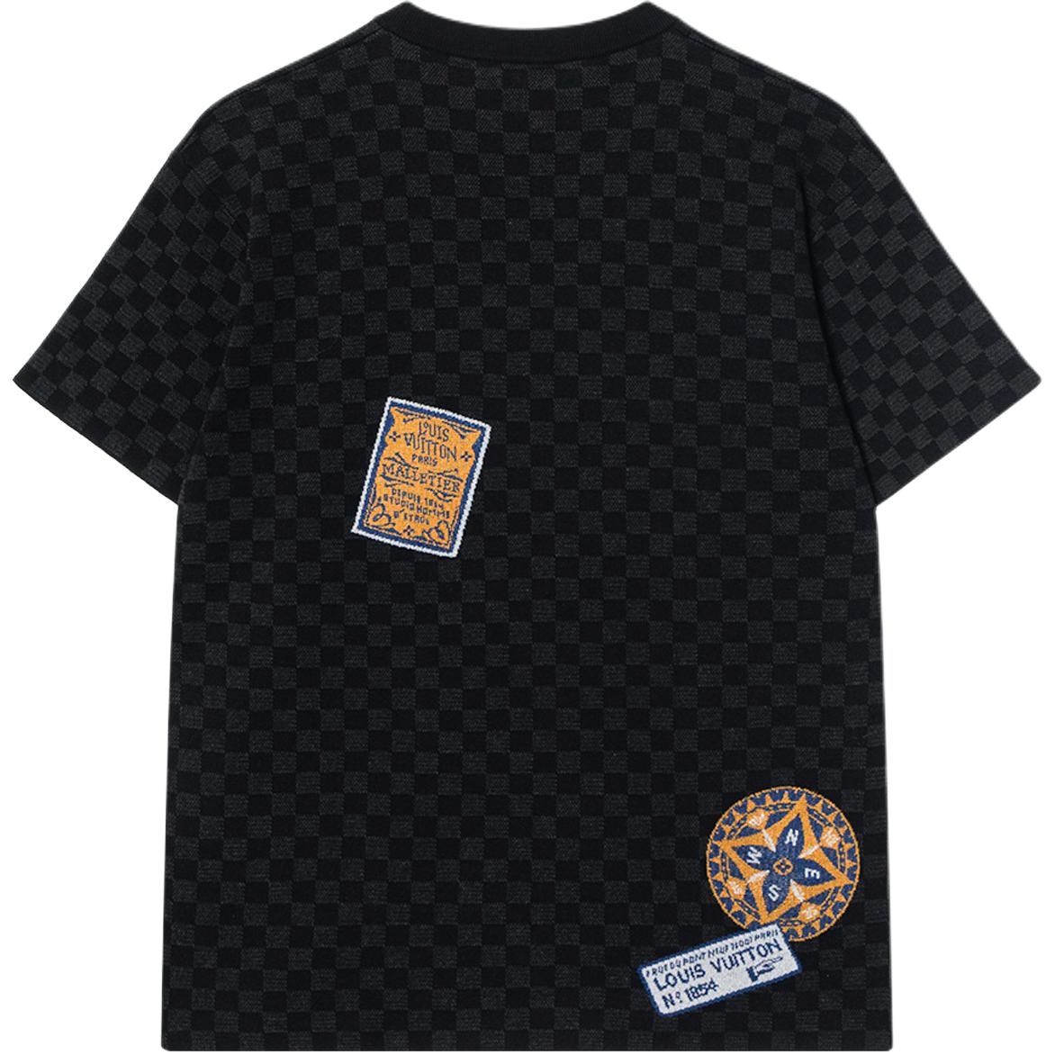 Louis Vuitton SS25 Logo Print T-Shirt Black — фото 1