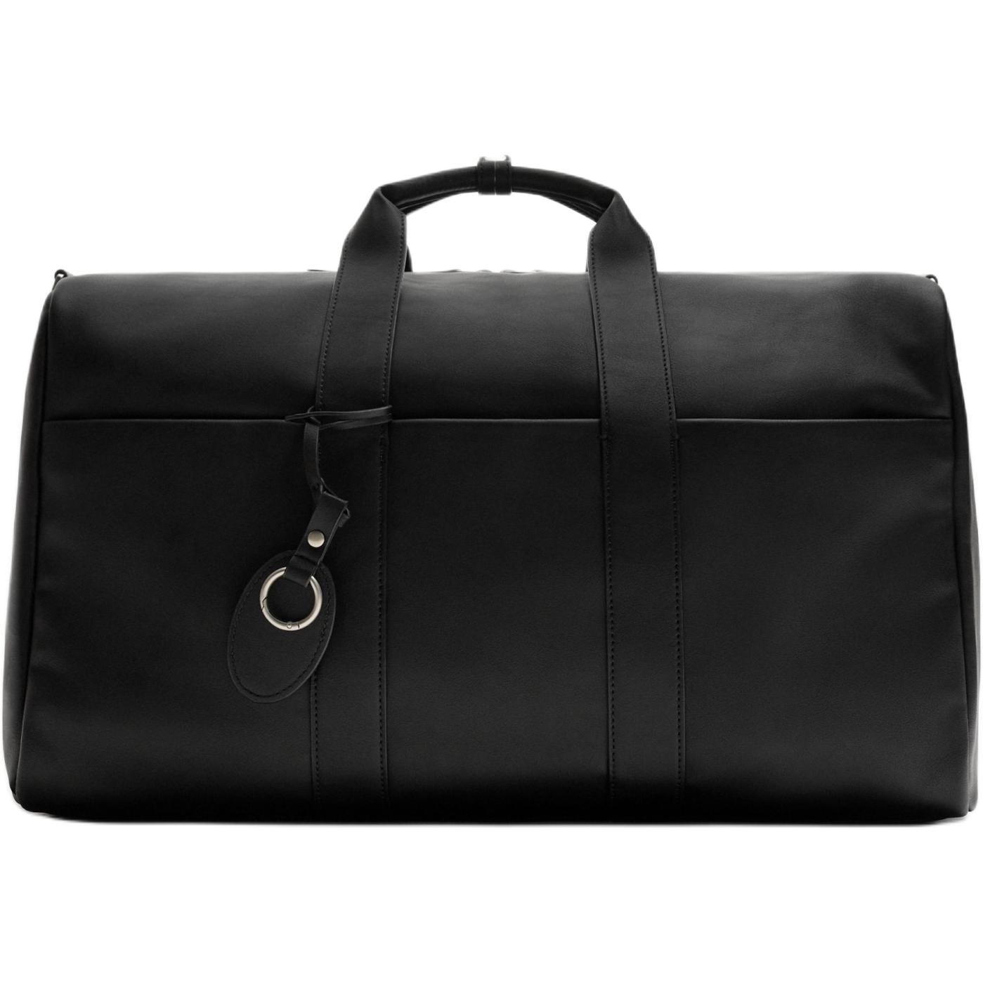 ZARA PU Travel Tote Bag Black