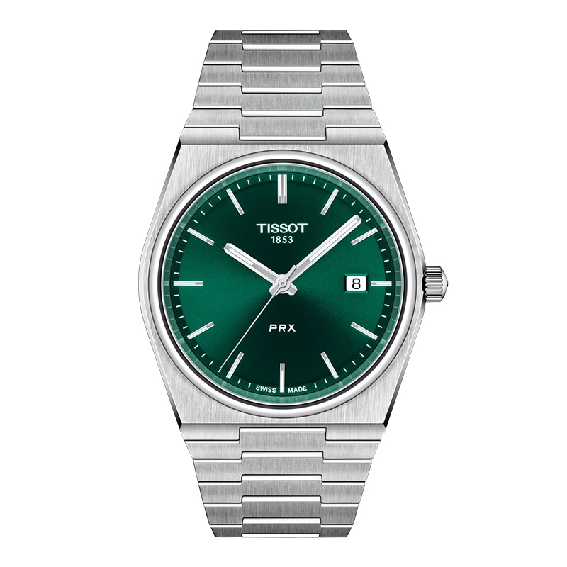 Часы Tissot PRX Superplayer Quartz Green Steel