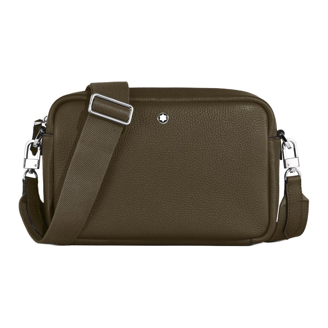 MONTBLANC/万宝龙 Montblanc Grain Leather Shoulder Bag Khaki Green