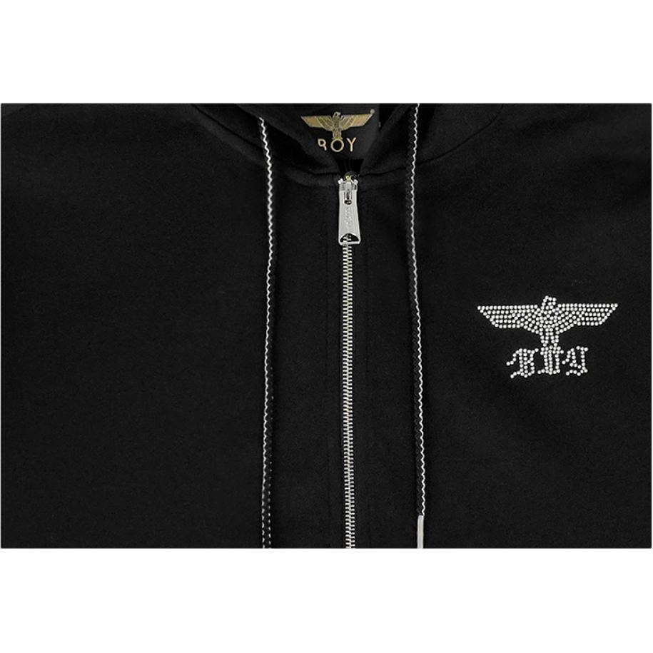 Boy London Oversized Hoodie Zip-Up Black — фото 2