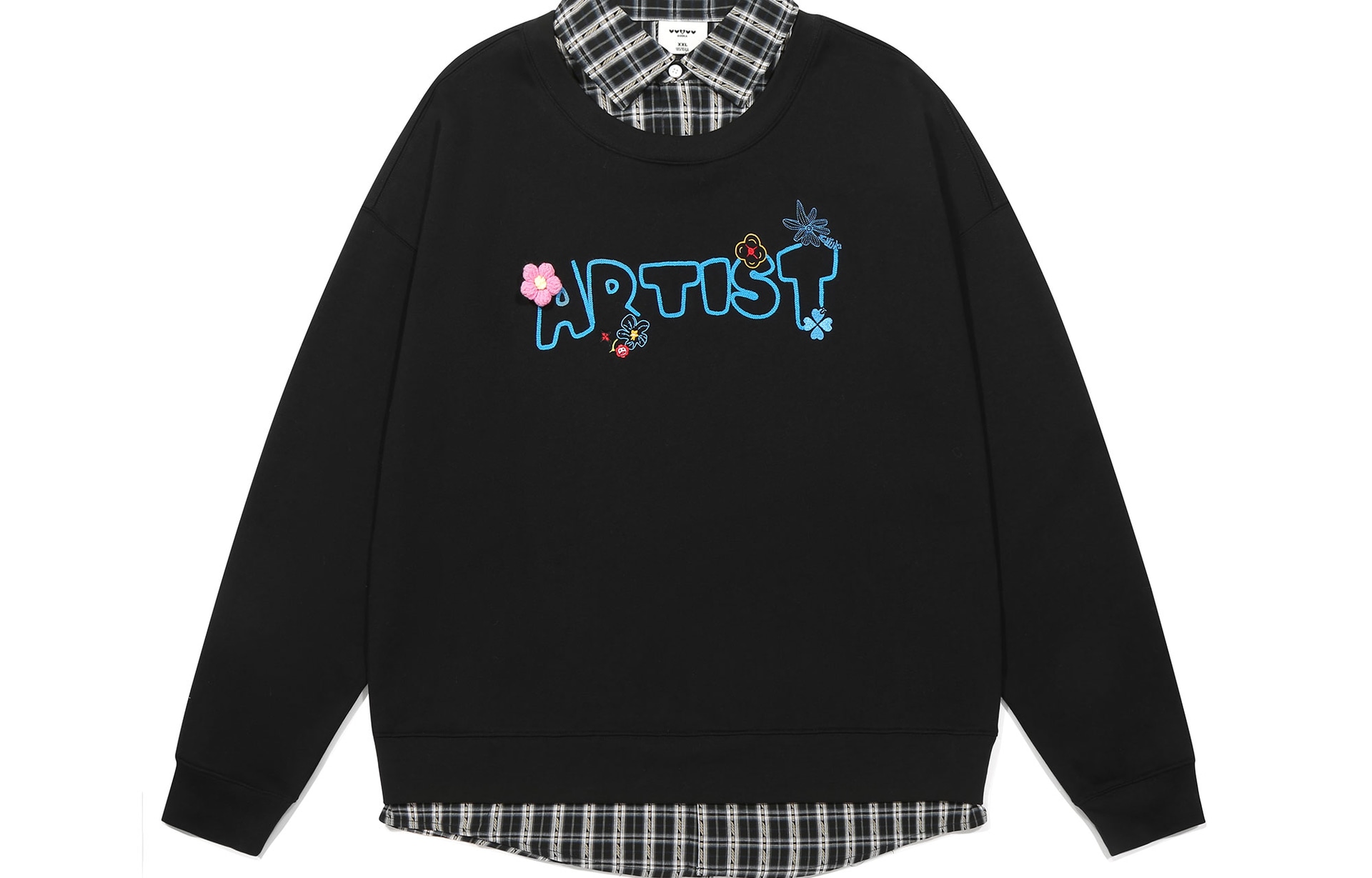 Худи Guuka College Style Knit Heart Letter Pullover