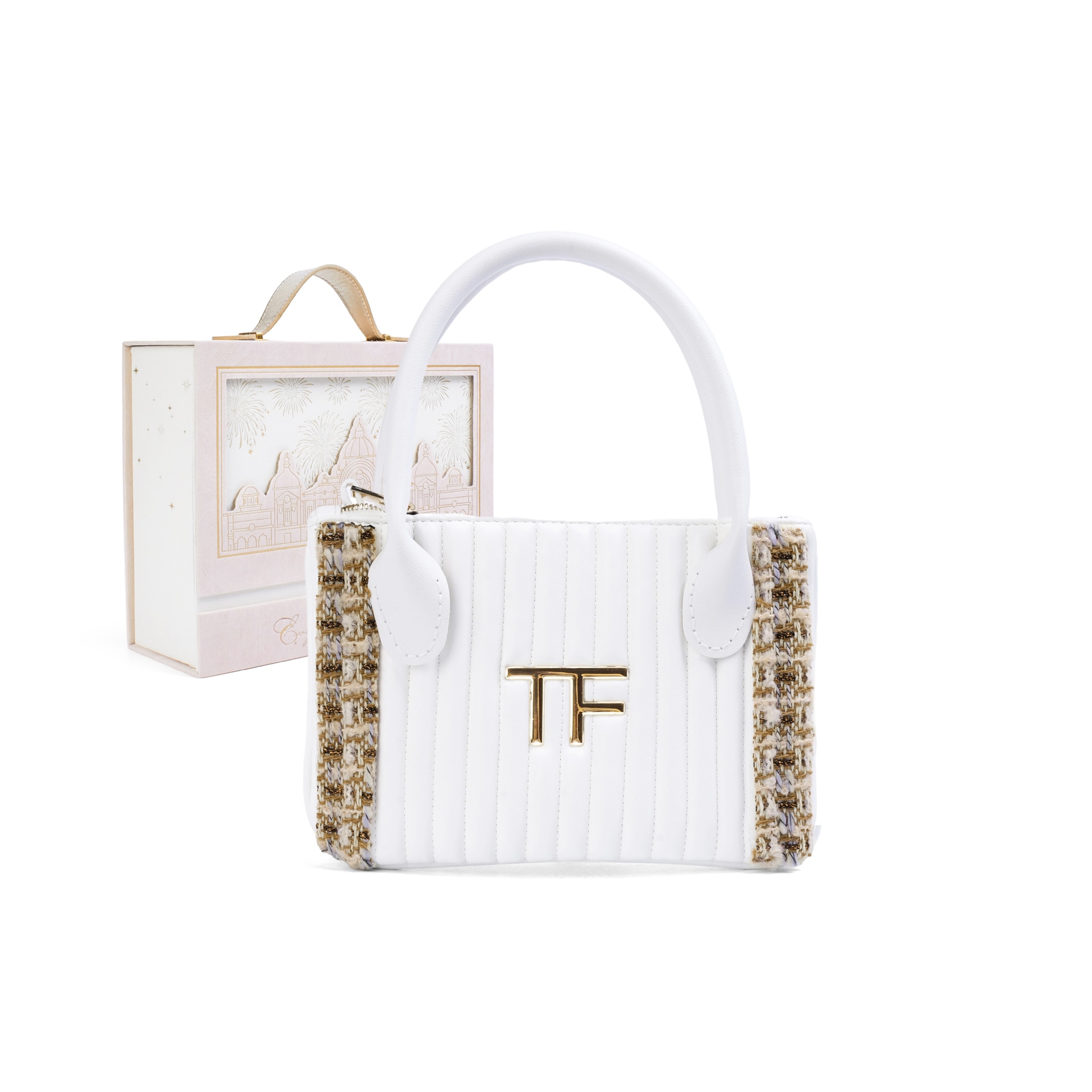 TOM FORD/汤姆福特 TF Custom Makeup Bag Small Flower White Grace