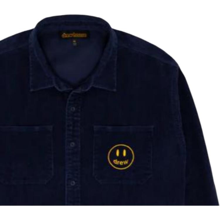Drew House FW22 Corduroy Ls Shirt Dark Navy — фото 2