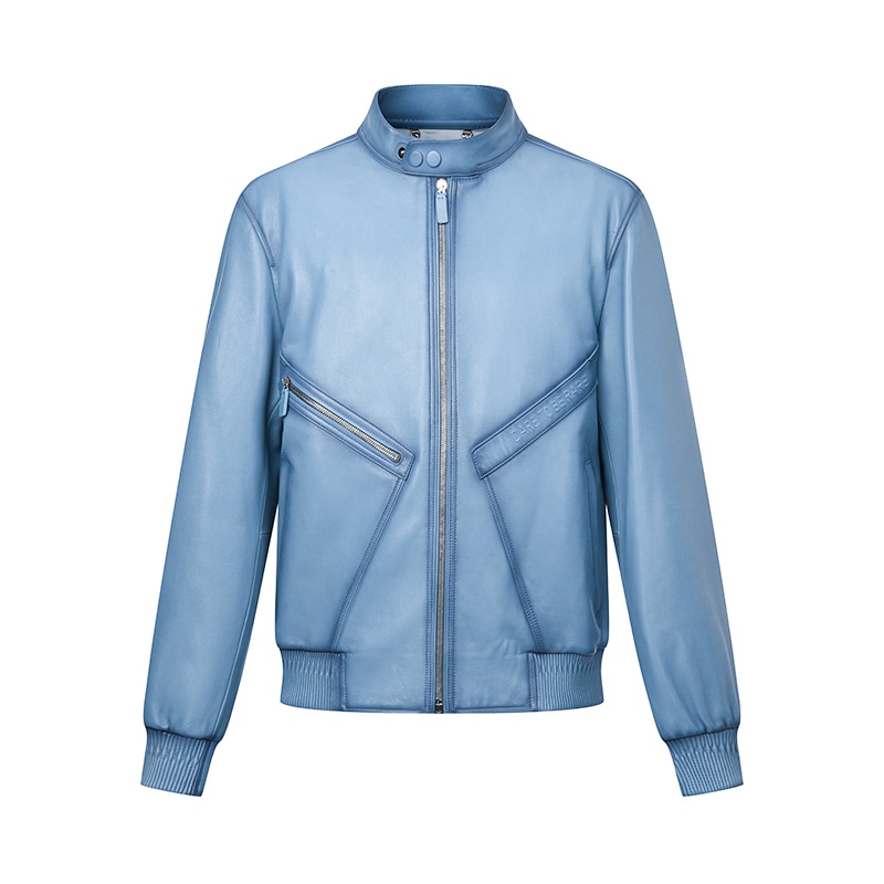 RARE Denim Blue Moto Jacket