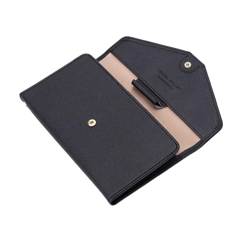 掐尖 Qiajian Passport Holder PU Long Multi-Functional — фото 4