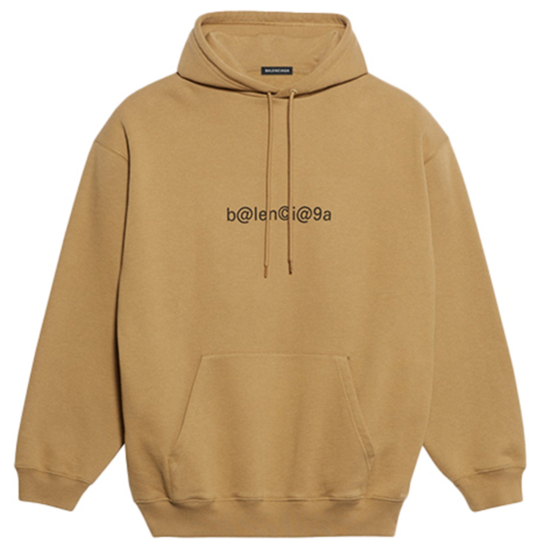 Худи Balenciaga Logo Hoodie Khaki