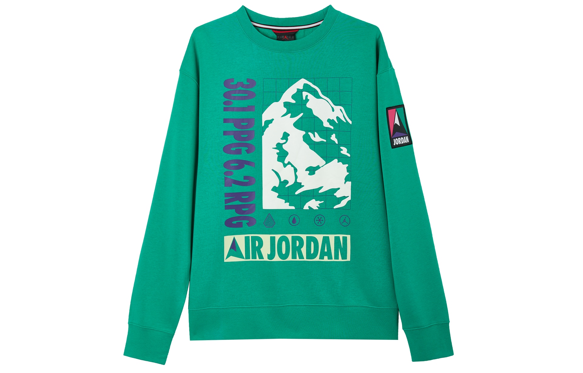 Jordan Winter Utility Crewneck Sweatshirt Green — фото 7