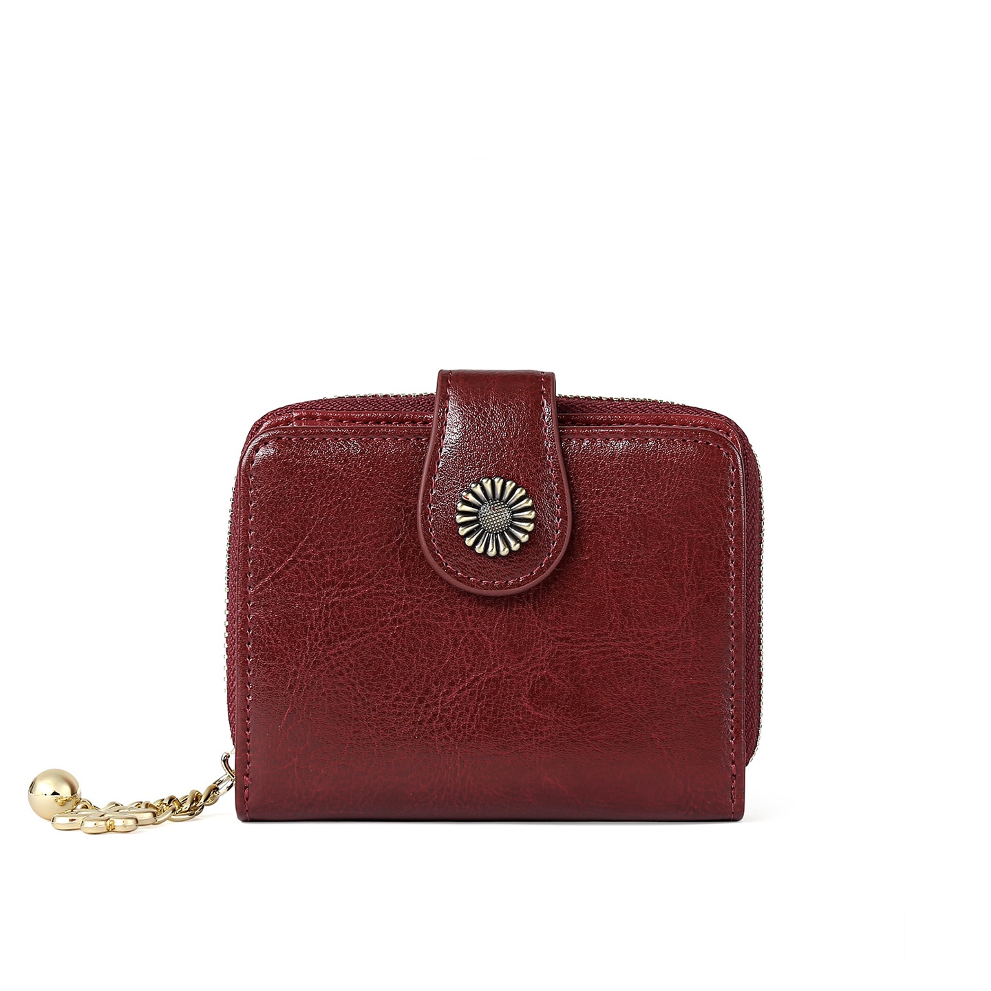 TUCANO Classic Leather Wallet Wine Black