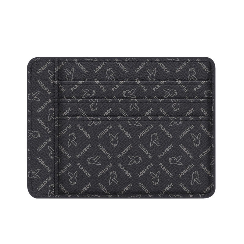 Playboy PVC Card Holder Black