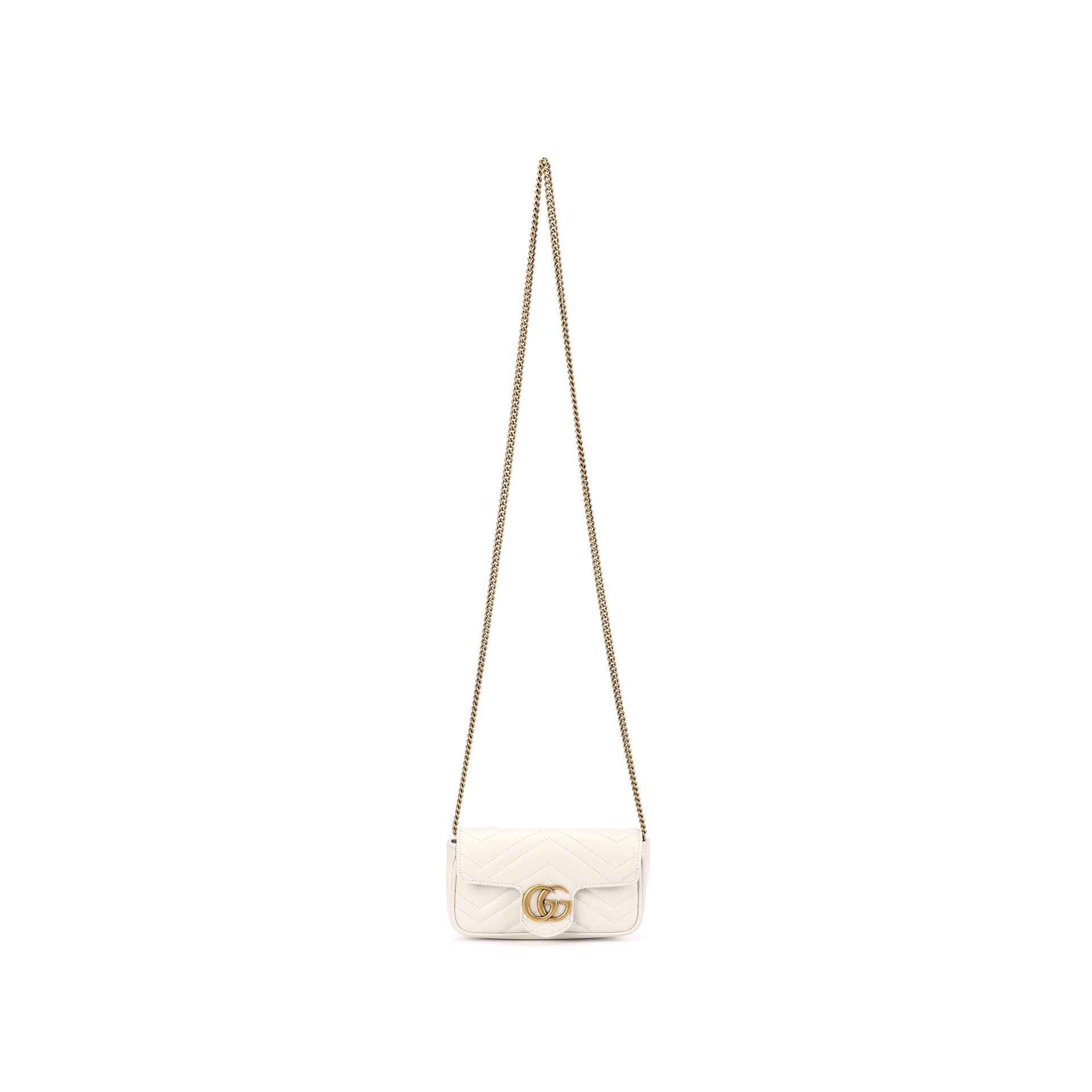 GUCCI/古驰 Gucci GG Marmont Mini White