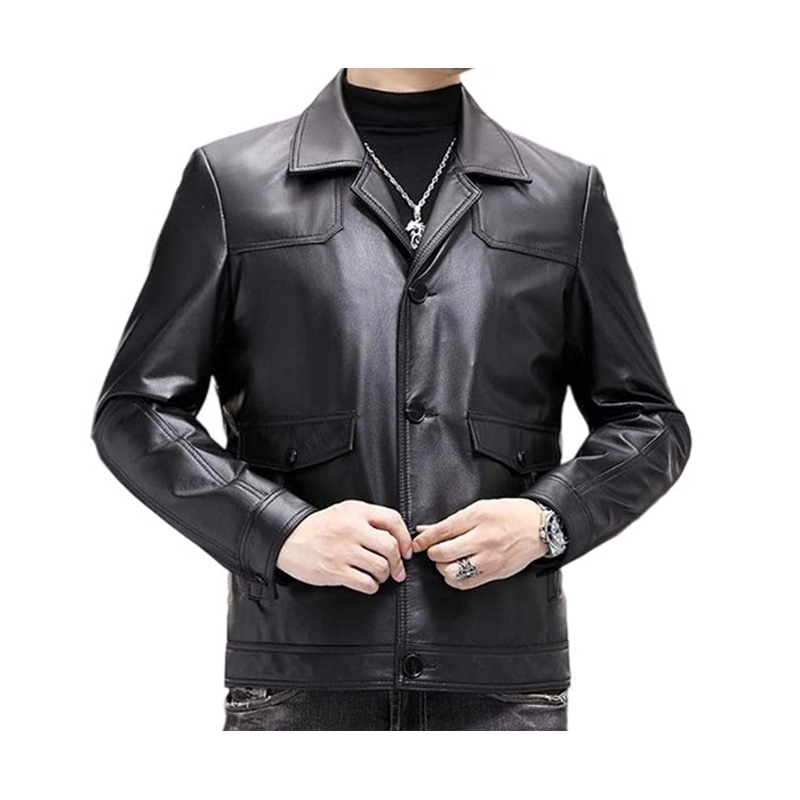 OGQG Slim Fit Leather Jacket