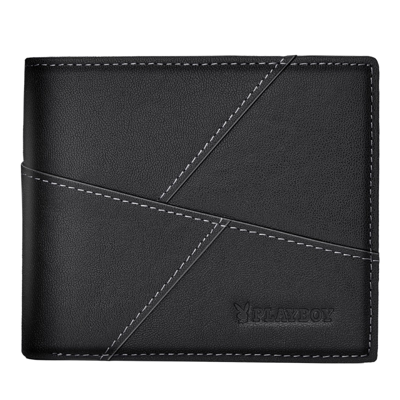 Playboy Embossed Leather Wallet Black