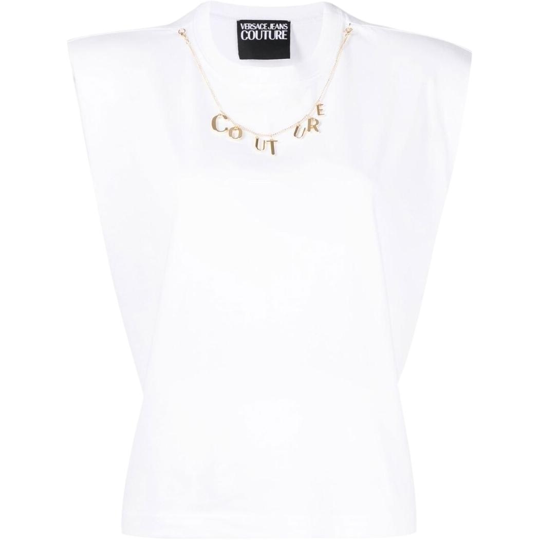 Versace Jeans Couture SS23 Sleeveless T-Shirt White