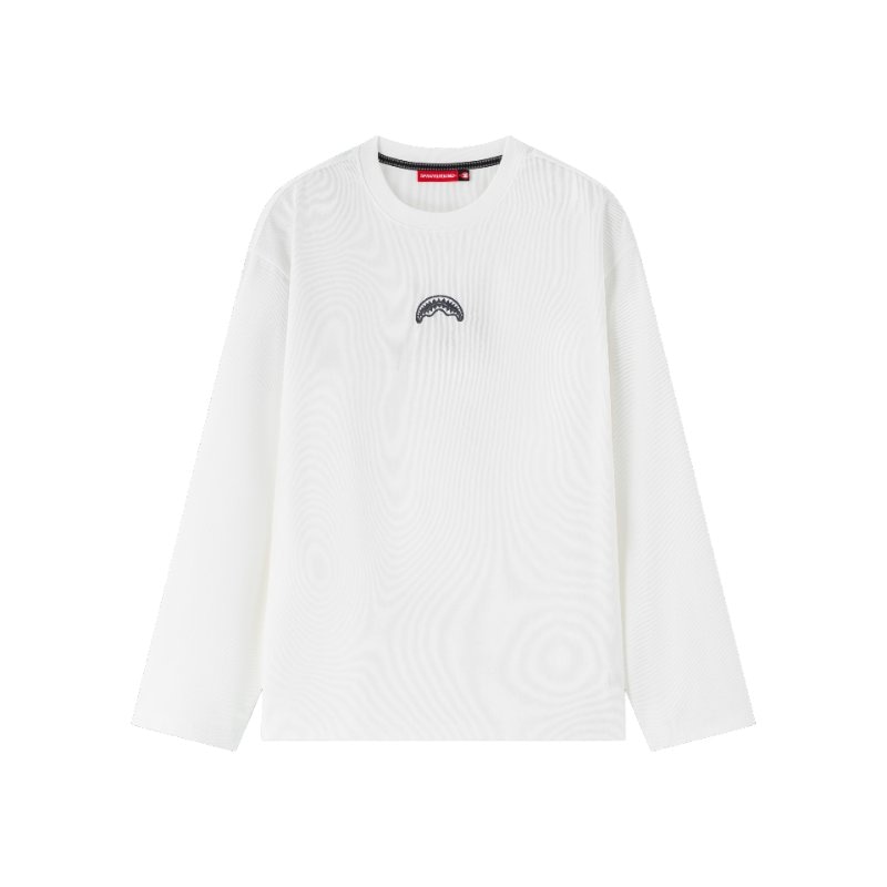 SPRAYGROUND Shark Logo Pullover Long Sleeve Tee
