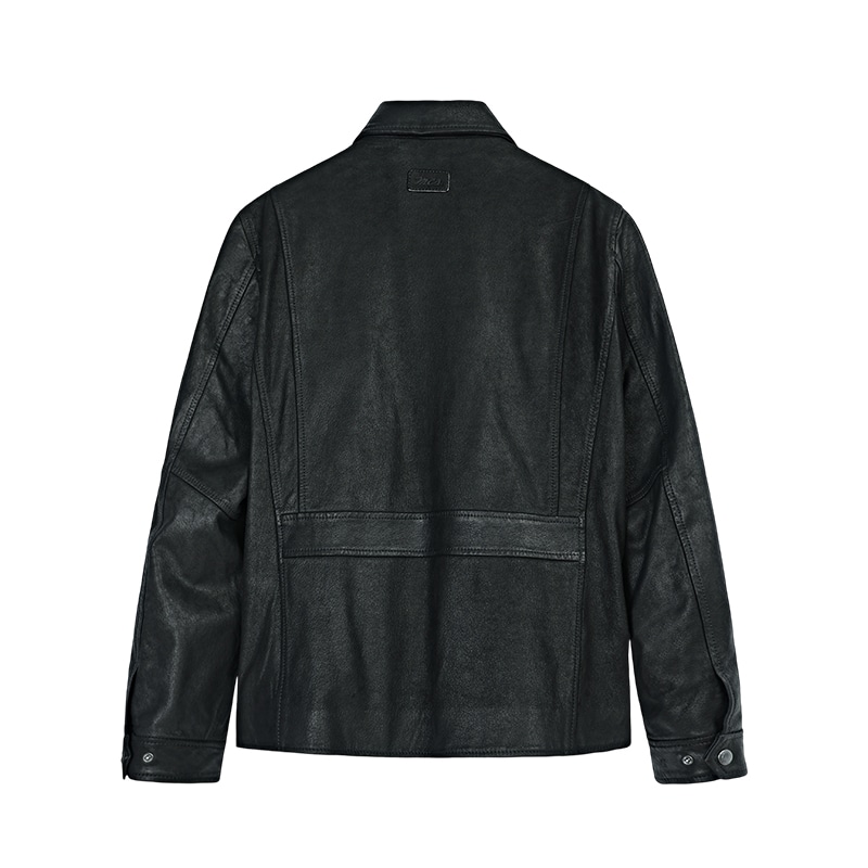Mcs Vintage Leather Jacket Black — фото 1