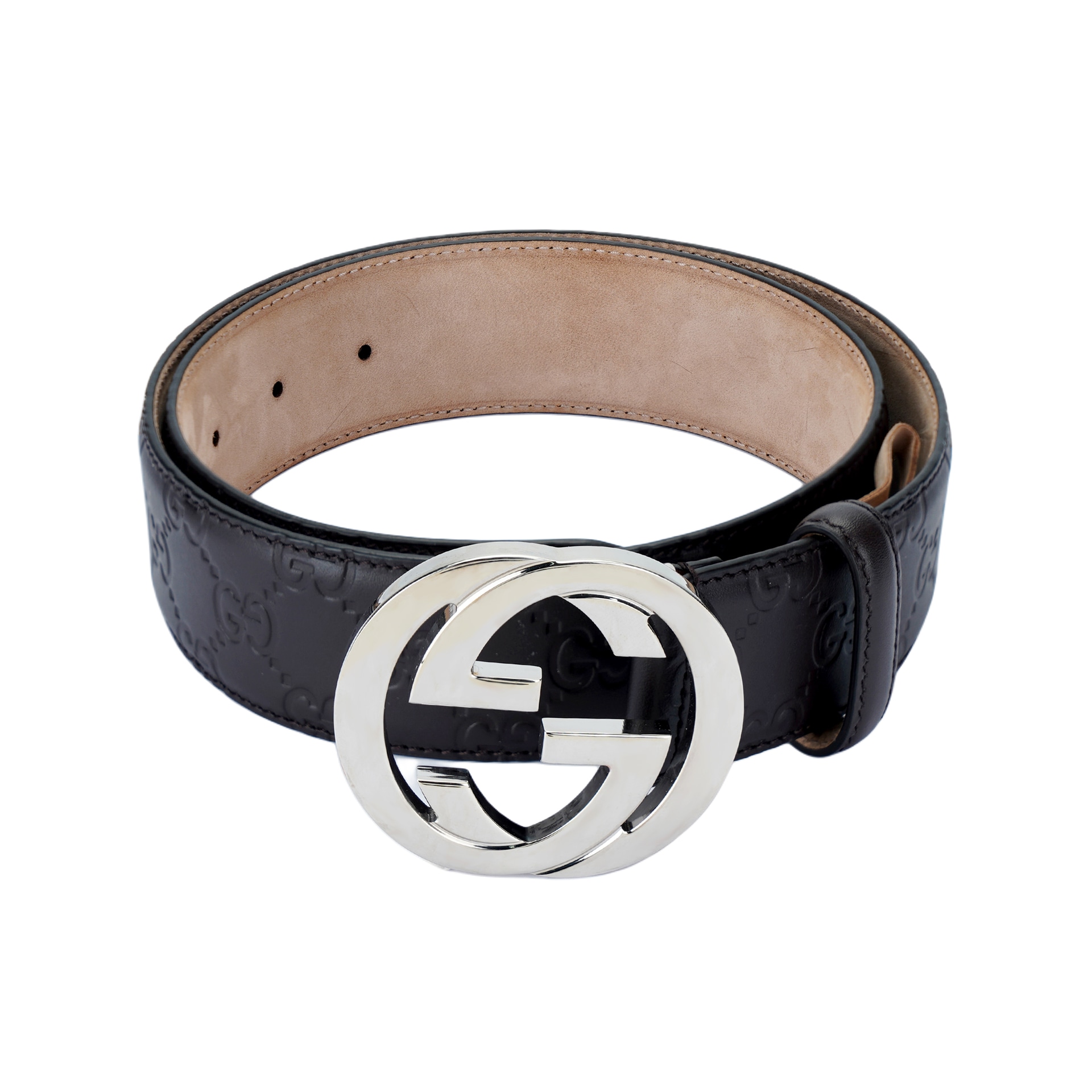 Gucci Brown Leather Belt — фото 2