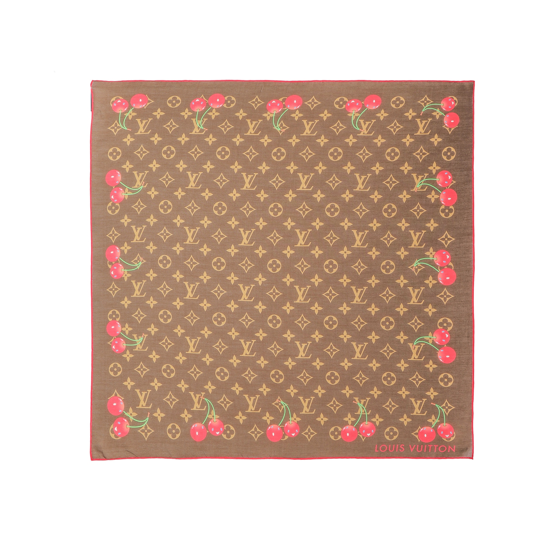 LOUIS VUITTON/路易威登 LOUIS VUITTON x Takashi Murakami Scarf Brown
