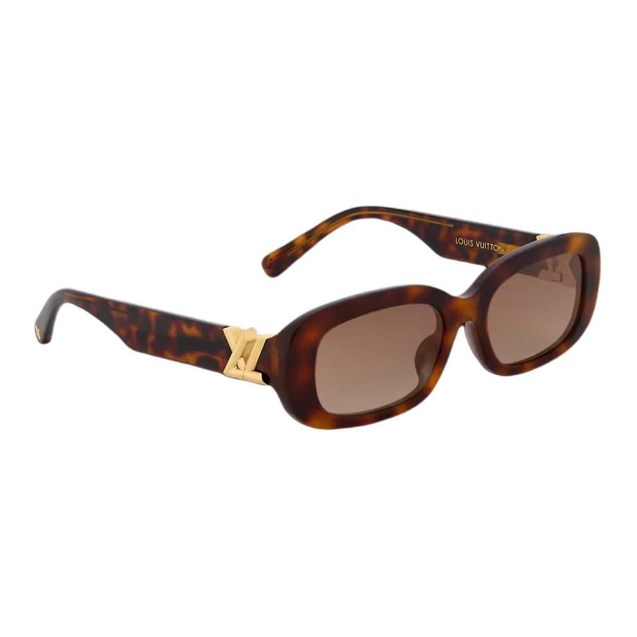 Очки Louis Vuitton Oval Acetate Sunglasses Tortoise