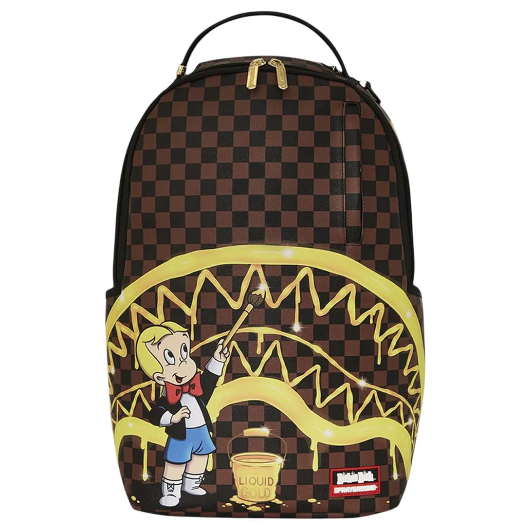 Сумки SPRAYGROUND Richie Rich Gold Sharkmouth DLXSV PVC()