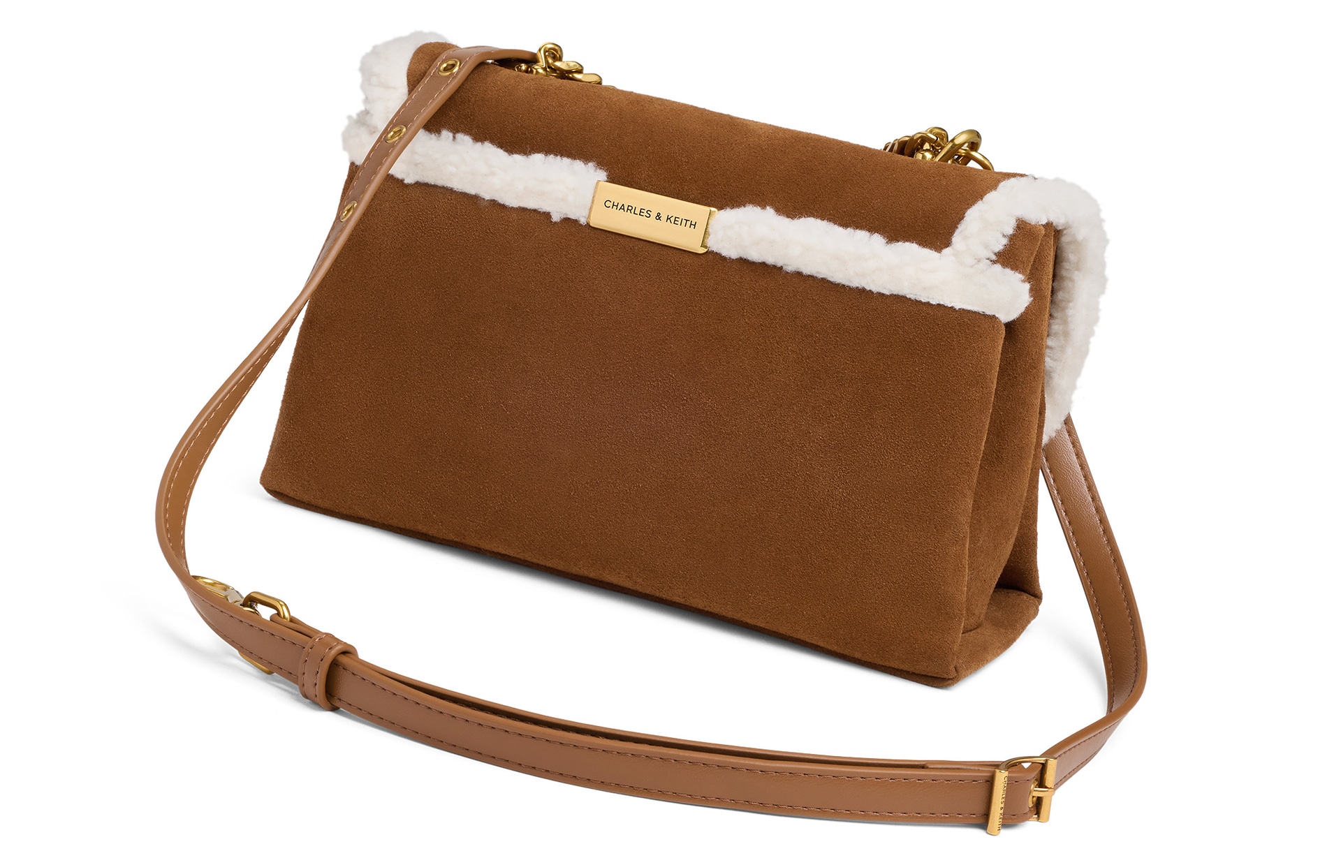 Charles&Keith Kerry Plush Messenger Bag — фото 2
