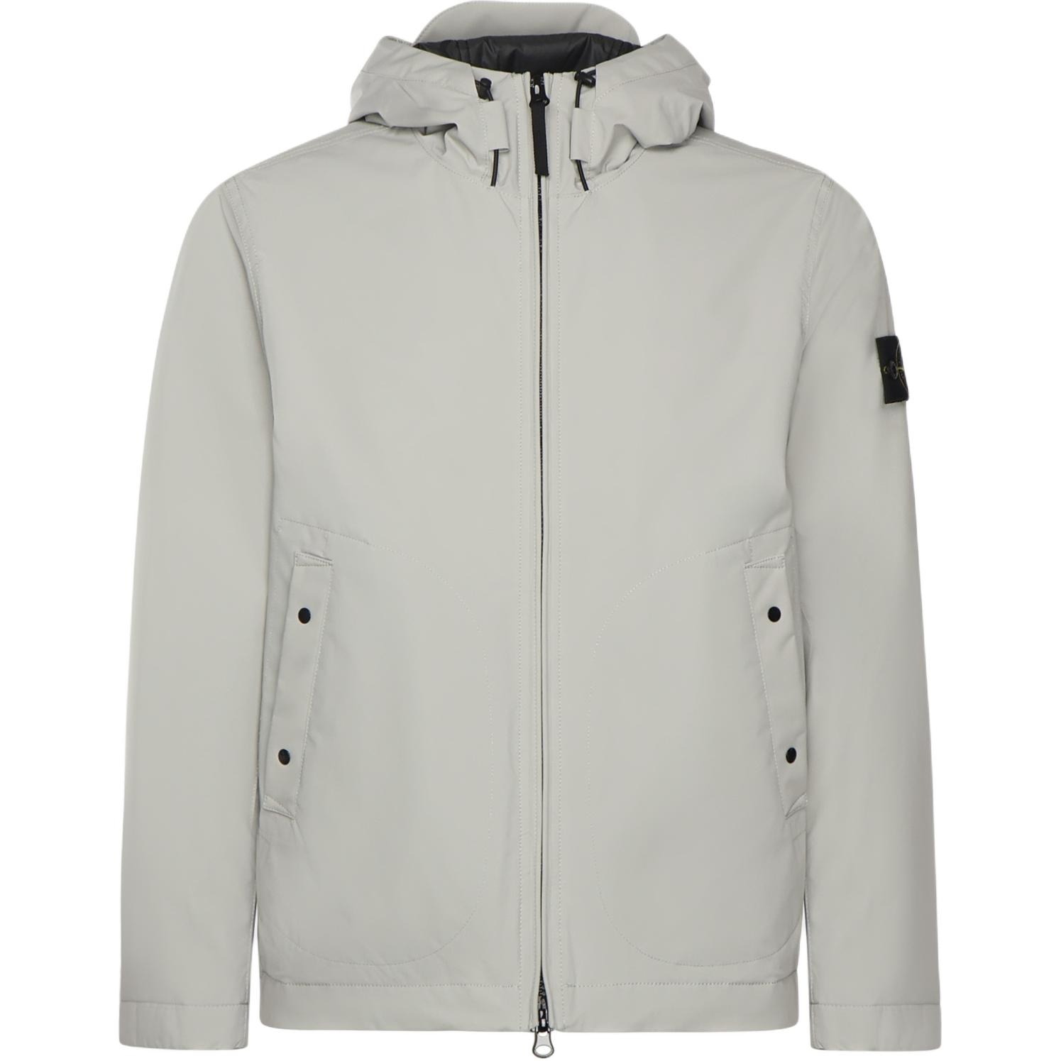 Stone Island Hooded Zip Logo Jacket