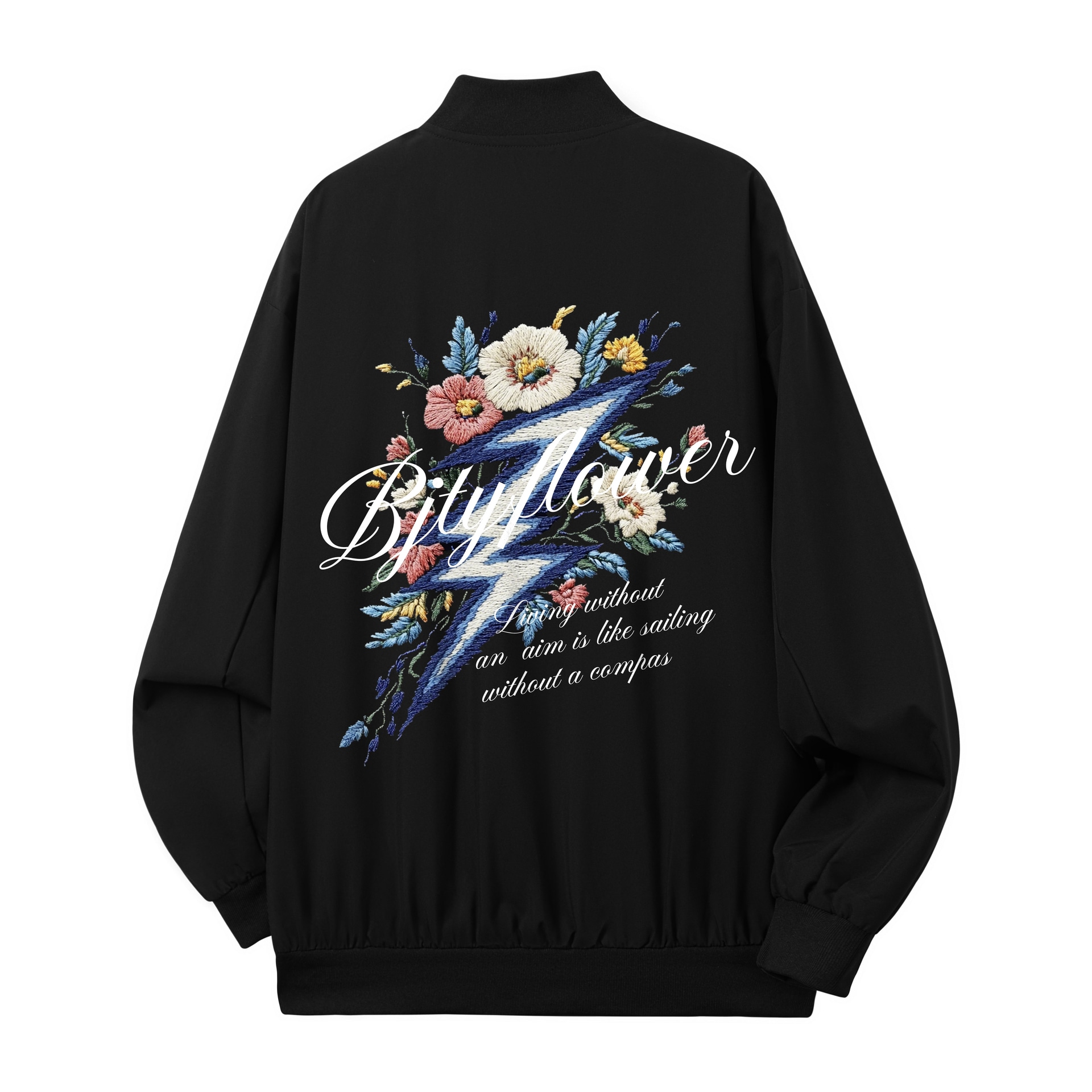 BJTY Vintage Streetwear Embroidered Jacket