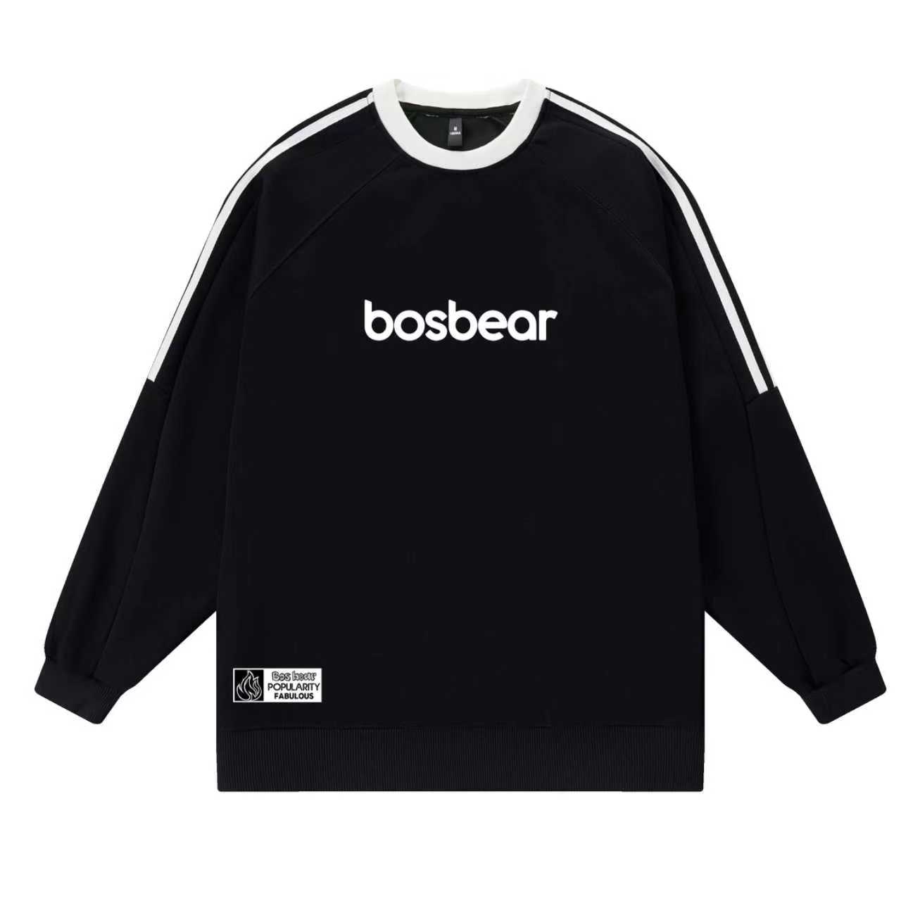 Bos Bear Classic Striped Raglan Sweatshirt — фото 1