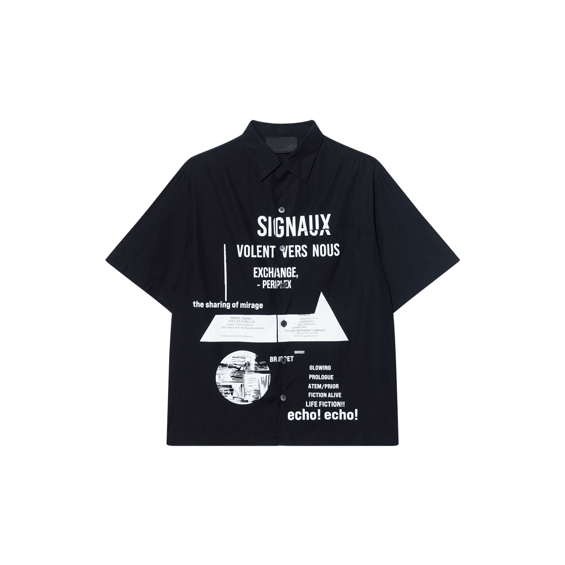 Prada SS21 Logo Shirt Black