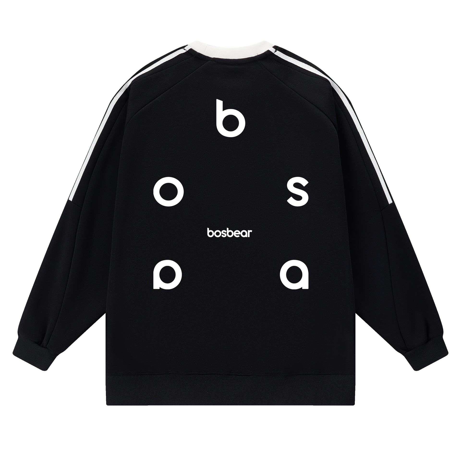 Bos Bear Classic Striped Raglan Sweatshirt — фото 2