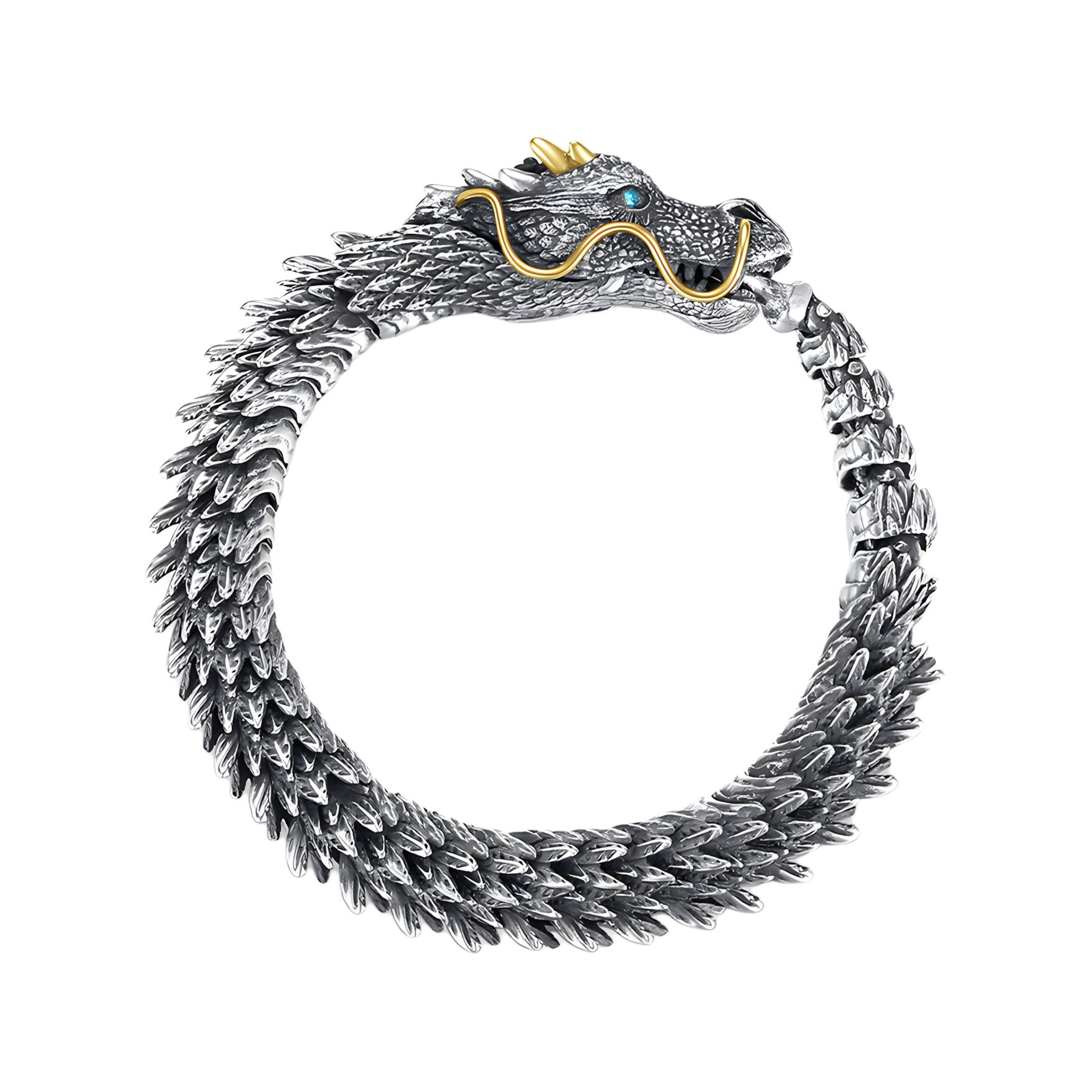JKEM Dragon Brass Bracelet