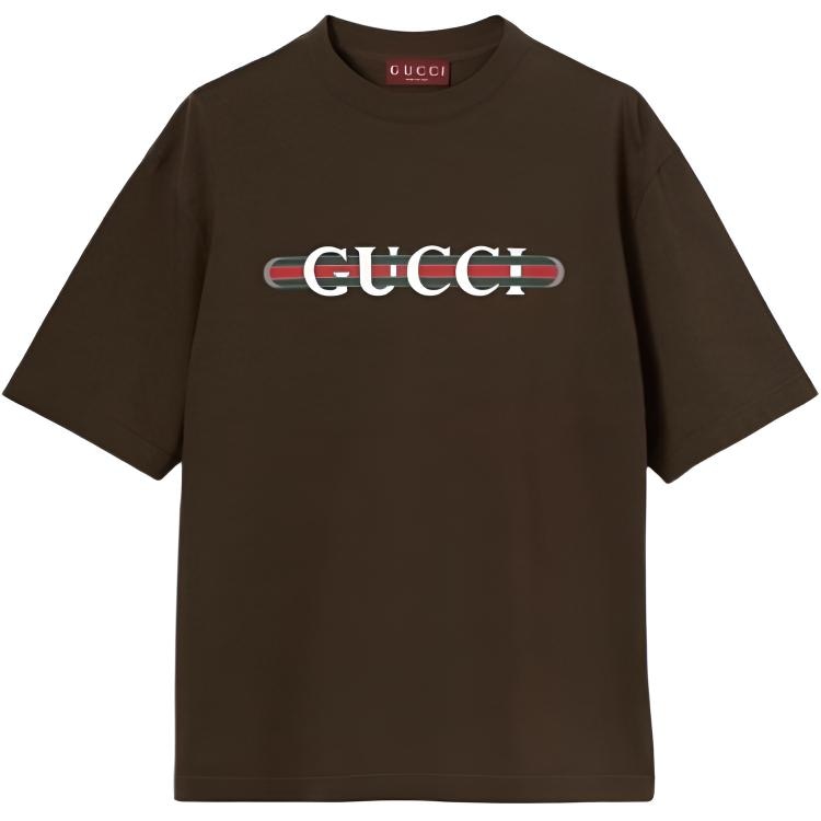 Футболка Gucci Oversized Printed Cotton T-Shirt