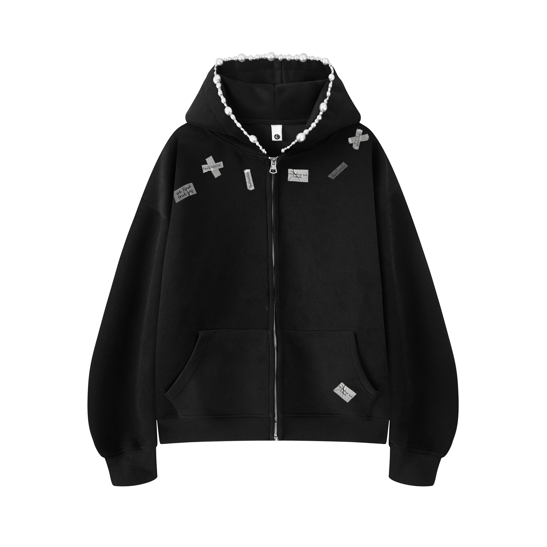 Худи Paul Costelloe. Paul Costelloe Logo Print Hoodie