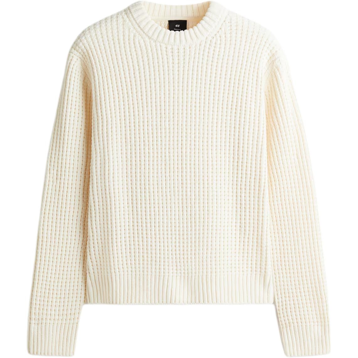 H&M Ribbed Crew Neck Sweater