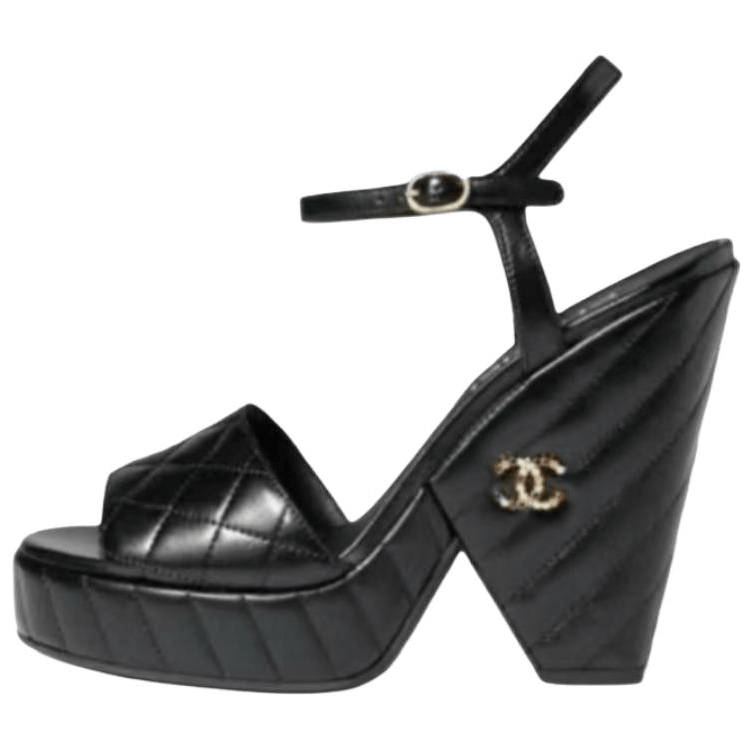 Chanel 24S Buckle Sandals Black — фото 2
