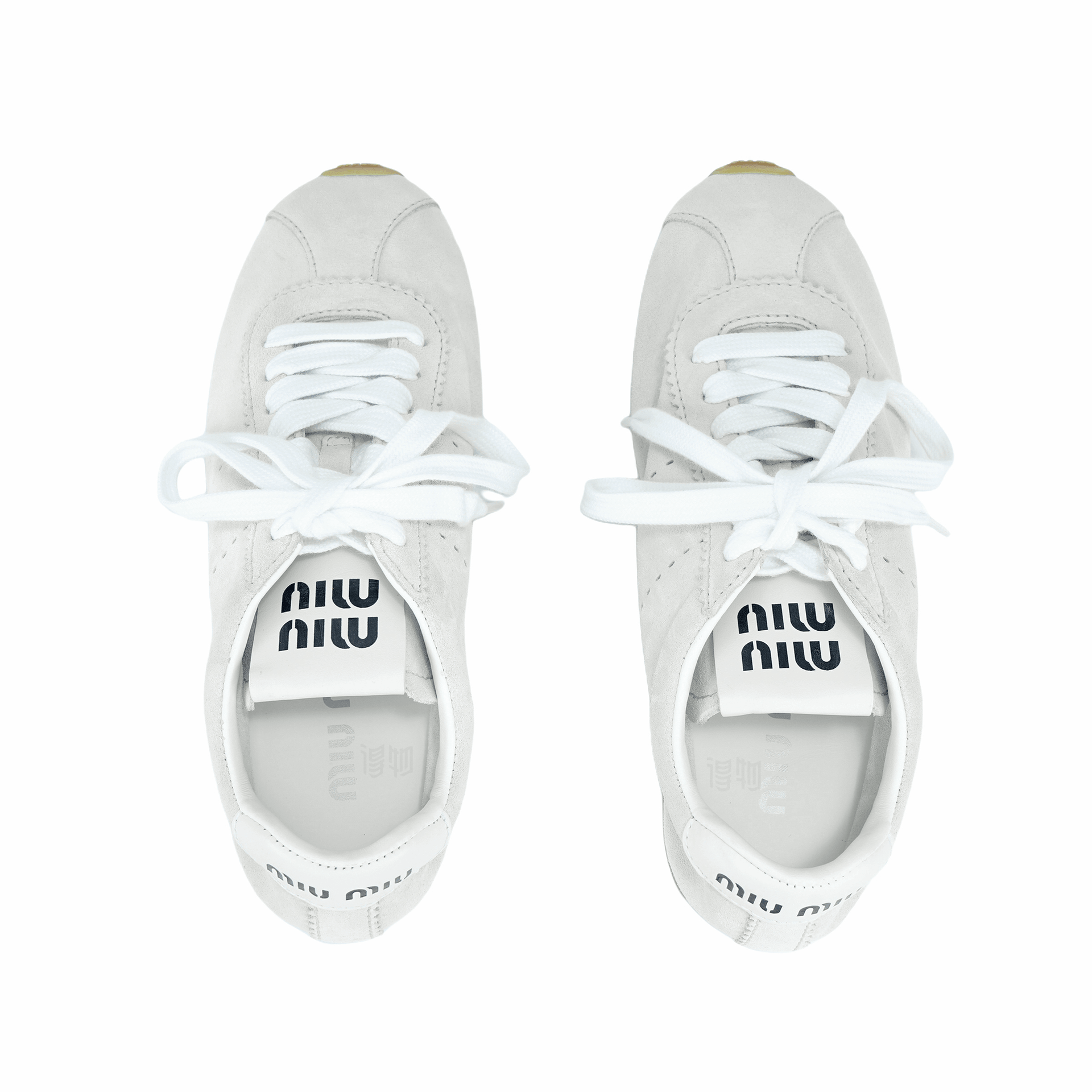 Miu Miu Beige Low-Top Sneakers — фото 7