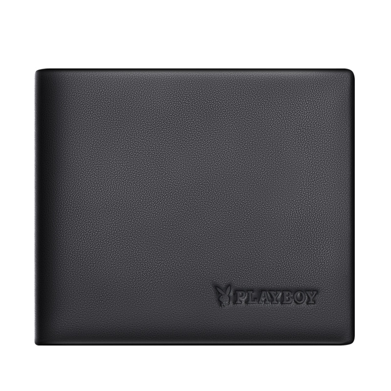 Playboy Embossed Leather Wallet Black