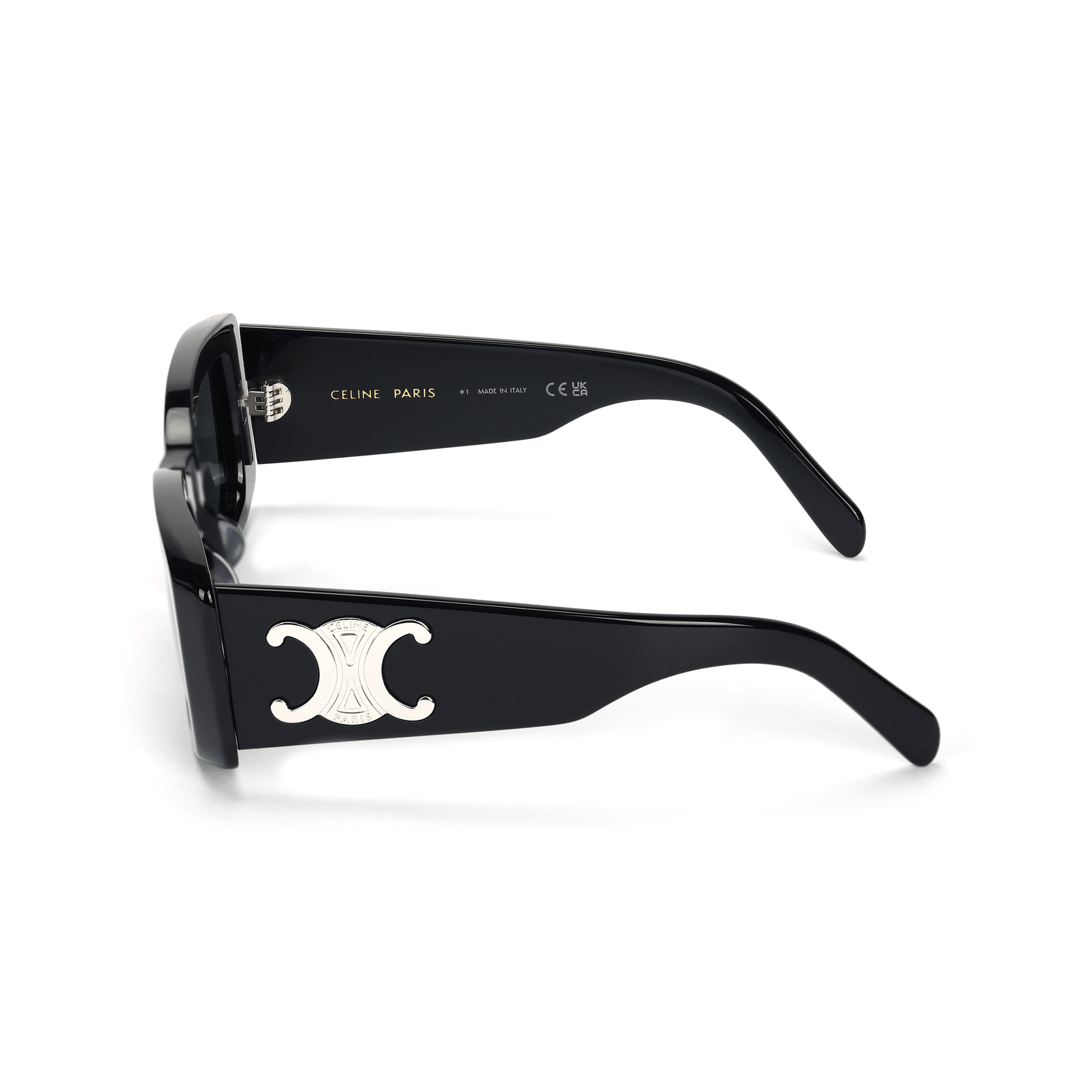Celine Rectangular Sunglasses Black — фото 3