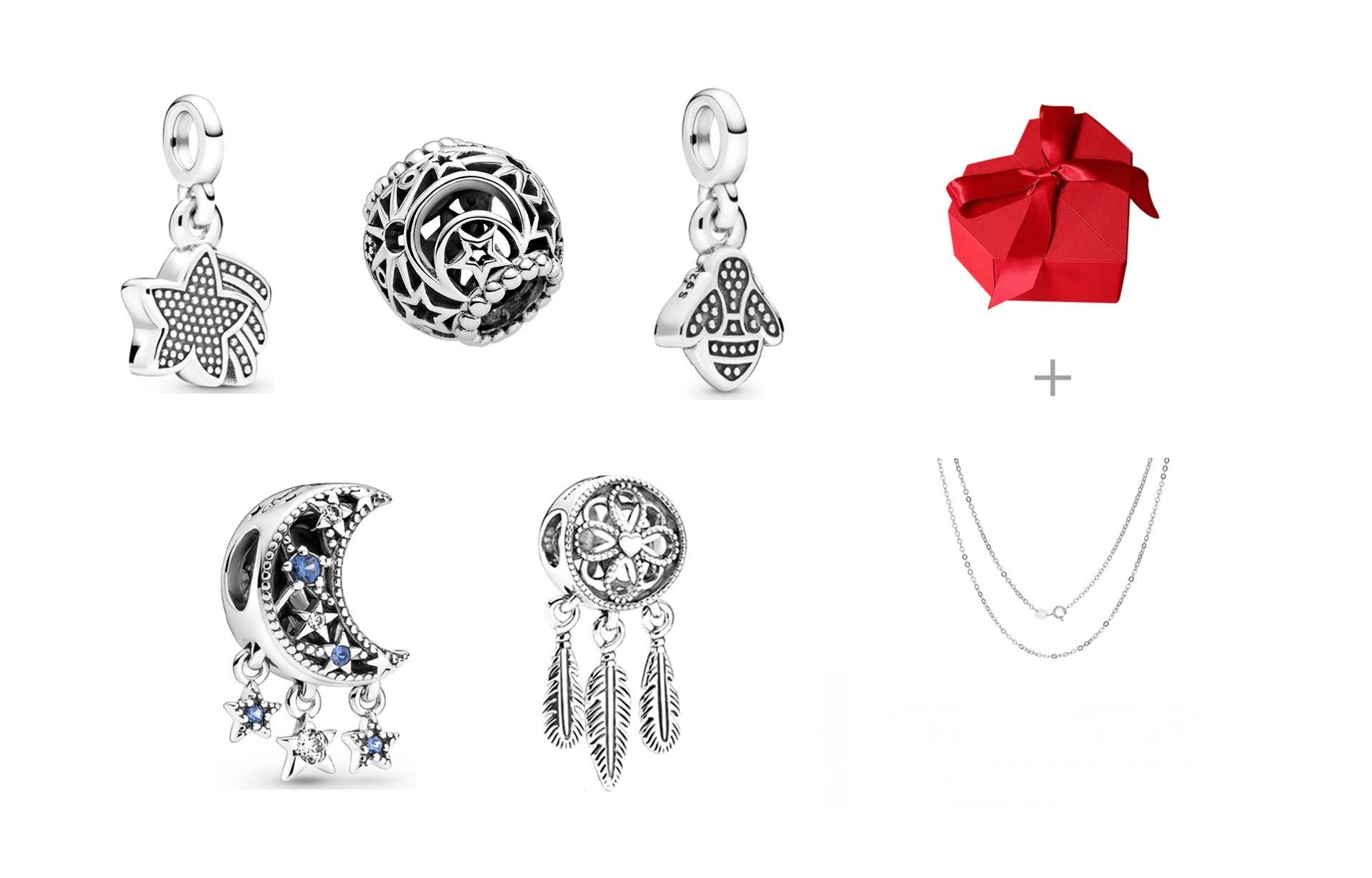 Pandora/潘多拉 Pandora Vintage DIY Charm Bracelet