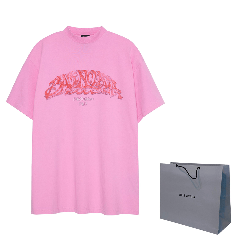 Balenciaga SS23 Pink Graphic T-Shirt — фото 6