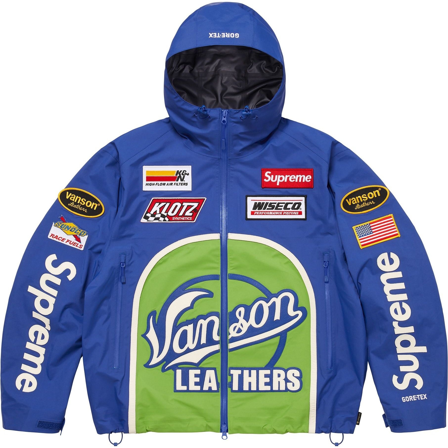 Supreme x Vanson Leathers FW25 GORE-TEX Shell Jacket — фото 2