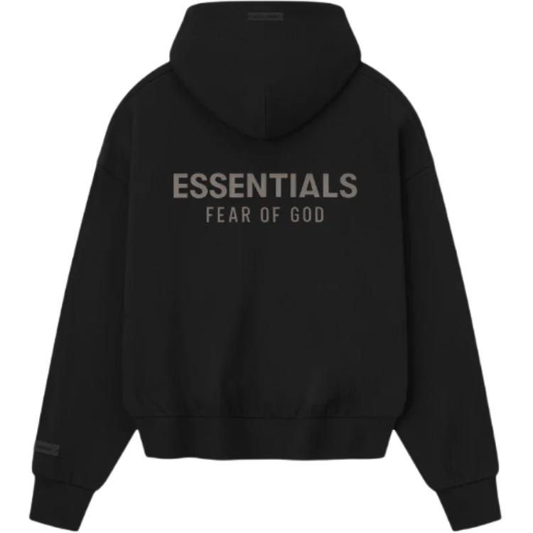 Fear Of God Essentials SS25 Classic Fit Hoodie Jet Black — фото 1