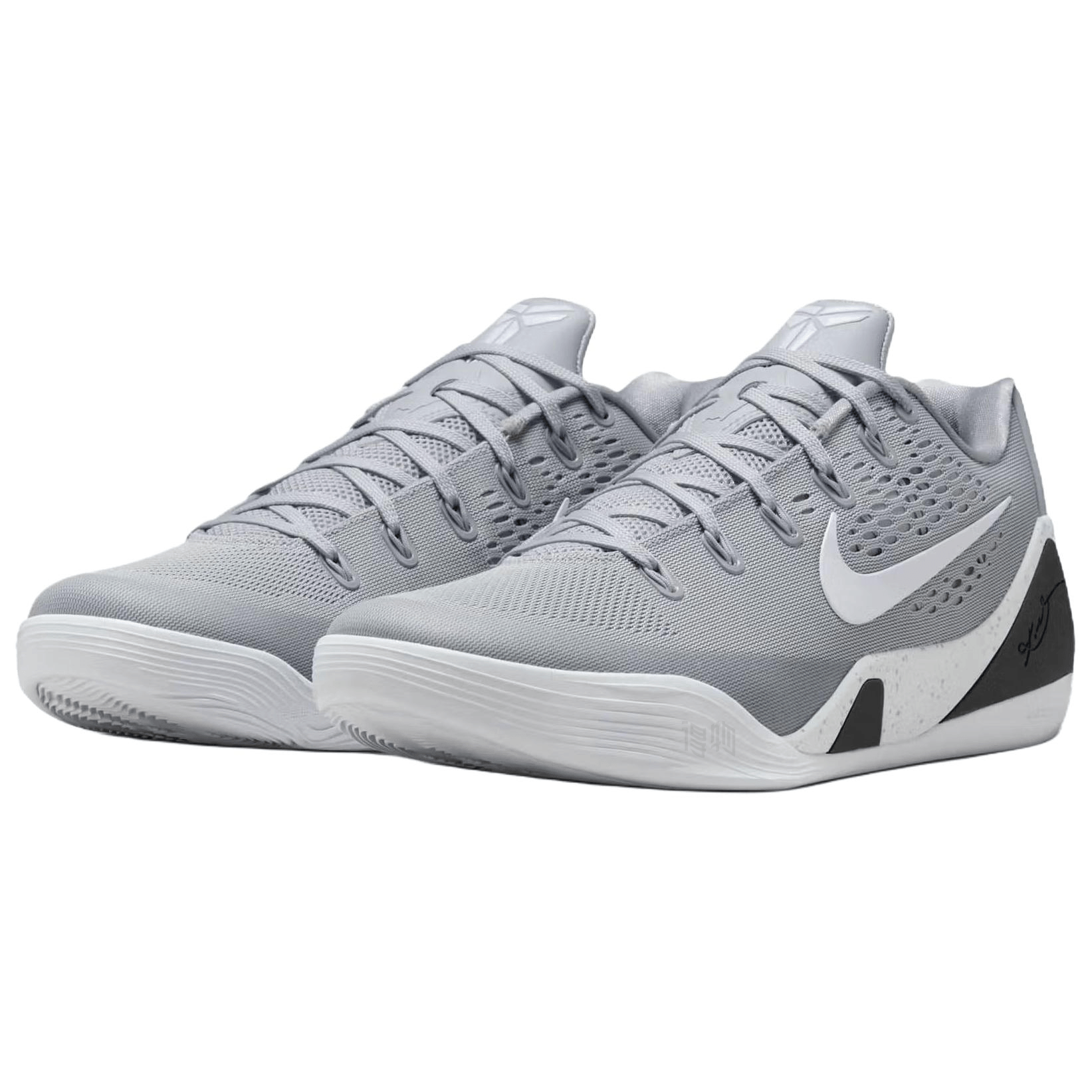Nike Kobe 9 Elite Low Protro Gray White — фото 9