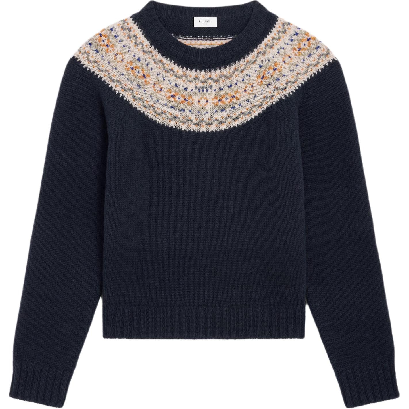 CELINE Fair Isle Wool Sweater FW25