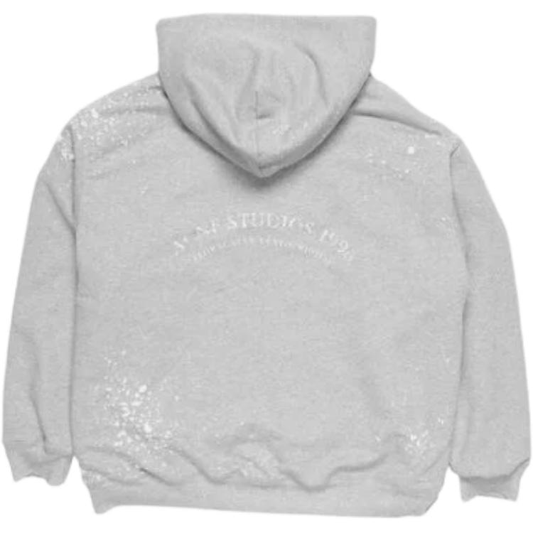 Acne Studios FW25 Fleece Hoodie Gray — фото 1