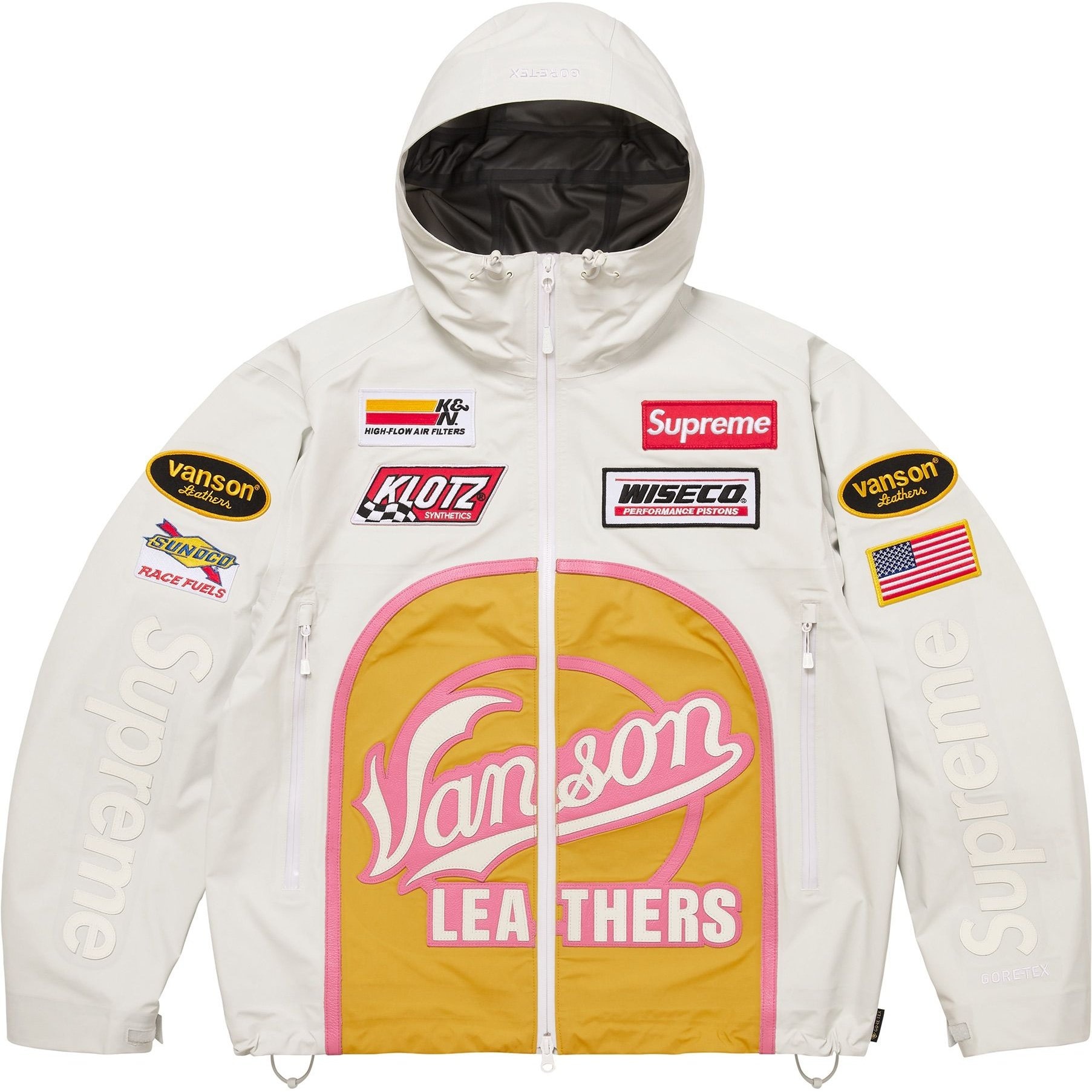 Supreme x Vanson Leathers FW25 GORE-TEX Shell Jacket — фото 4