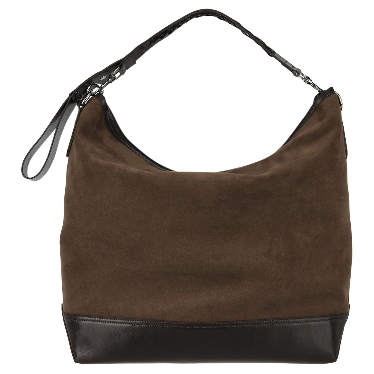 Vivienne Westwood Emblem Shoulder Bag Chocolate Brown — фото 2