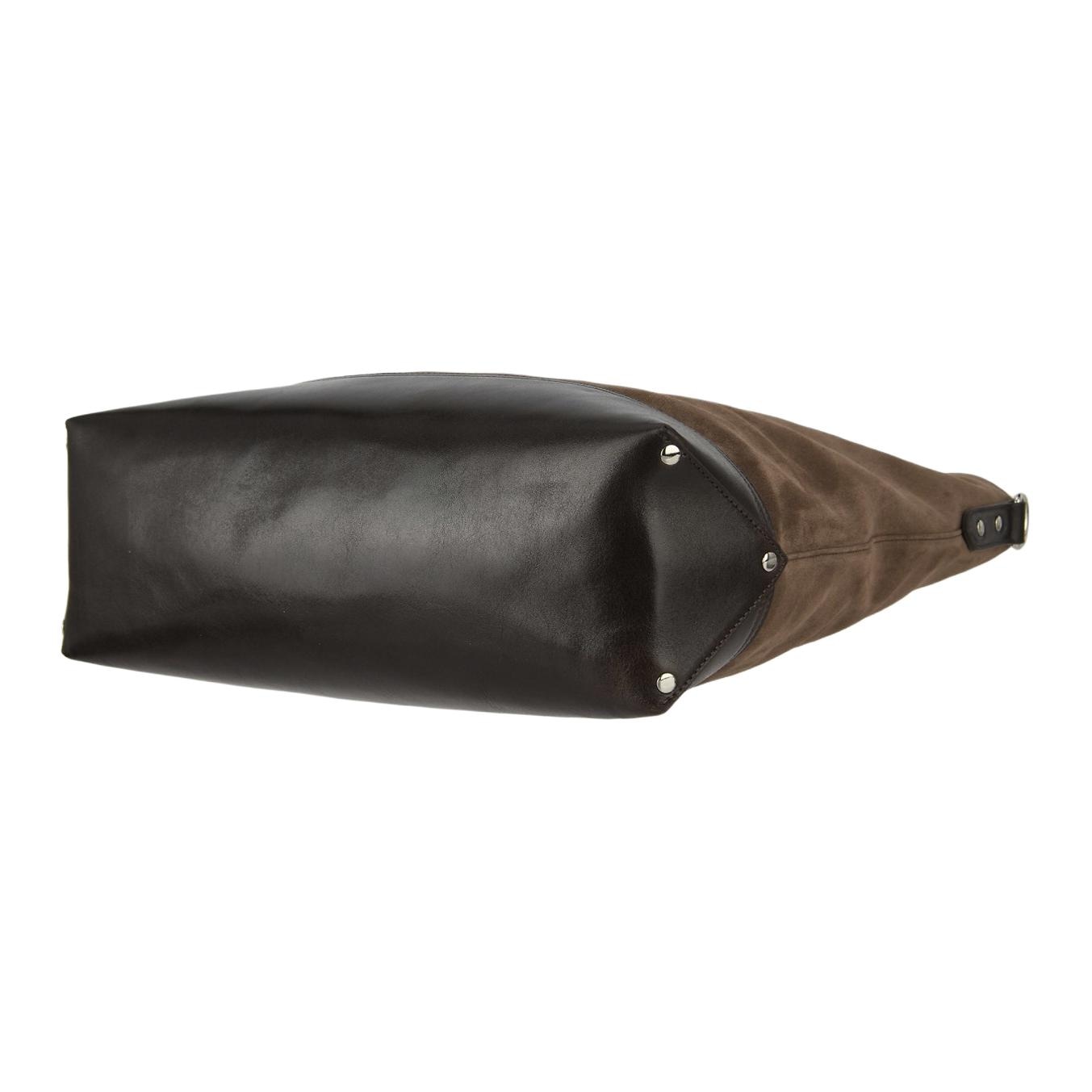 Vivienne Westwood Emblem Shoulder Bag Chocolate Brown — фото 3