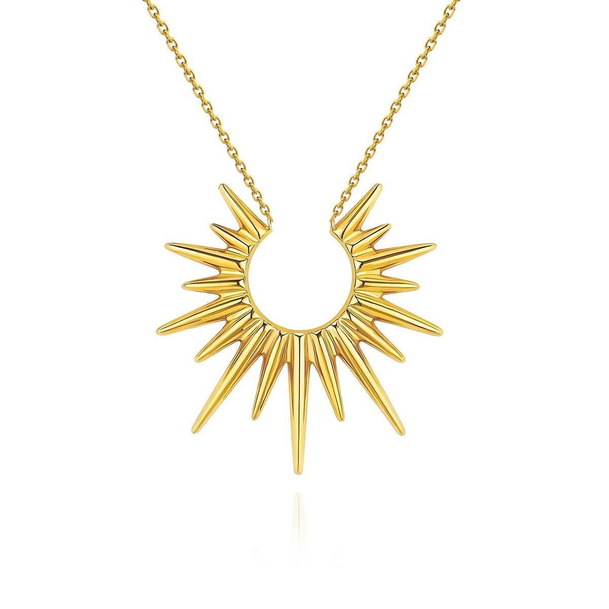 RAWNESS Sun Necklace 18k Gold